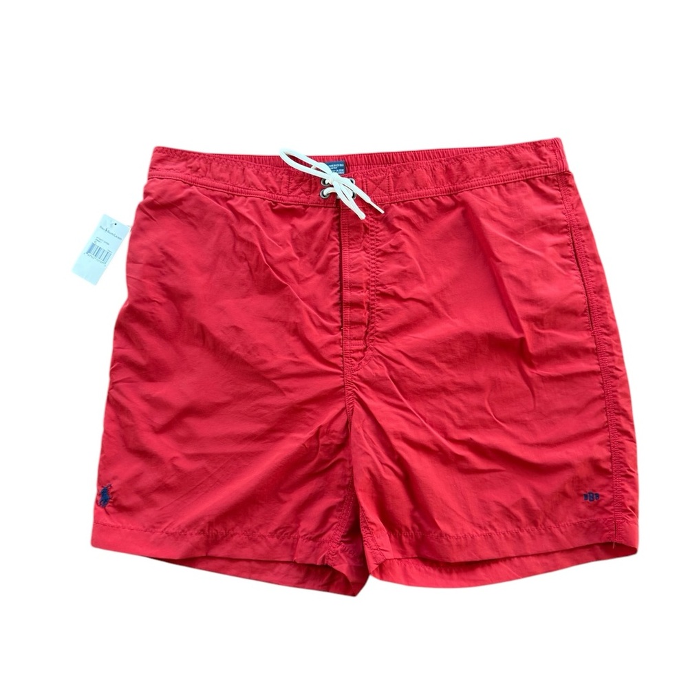Polo Ralph Lauren Men's XL Red PERSONALIZED Swim Trunks NEW WITH TAGS NWT